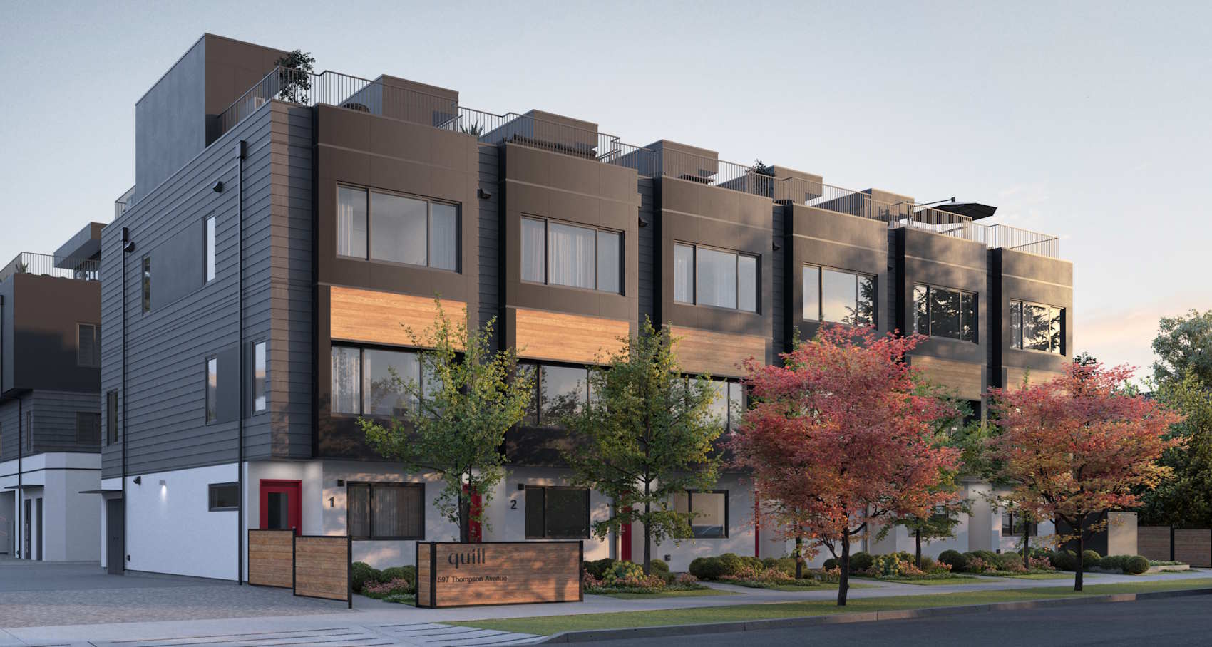 Quill rowhome exterior